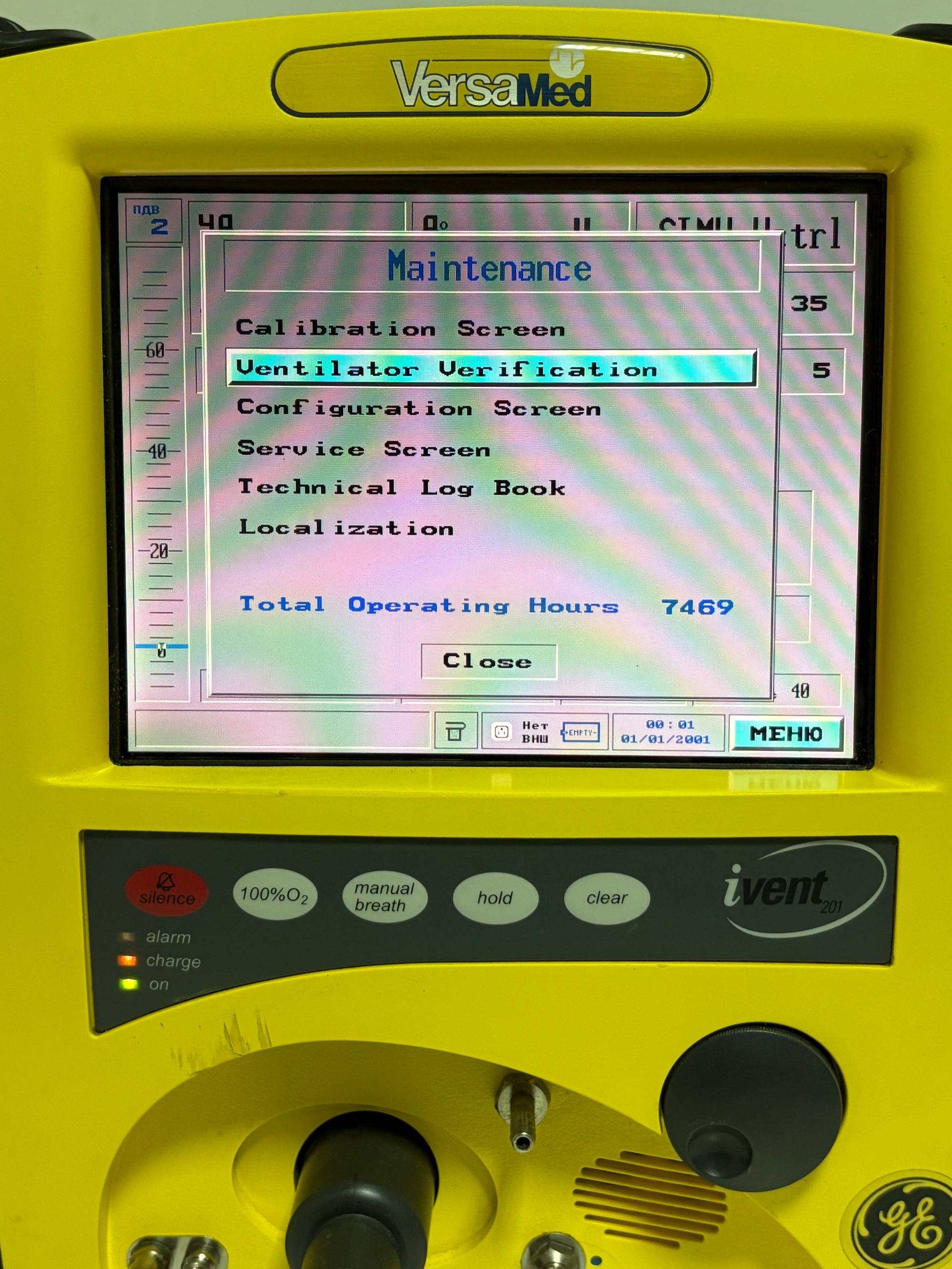 Versamed GE iVent 201 Ventilator